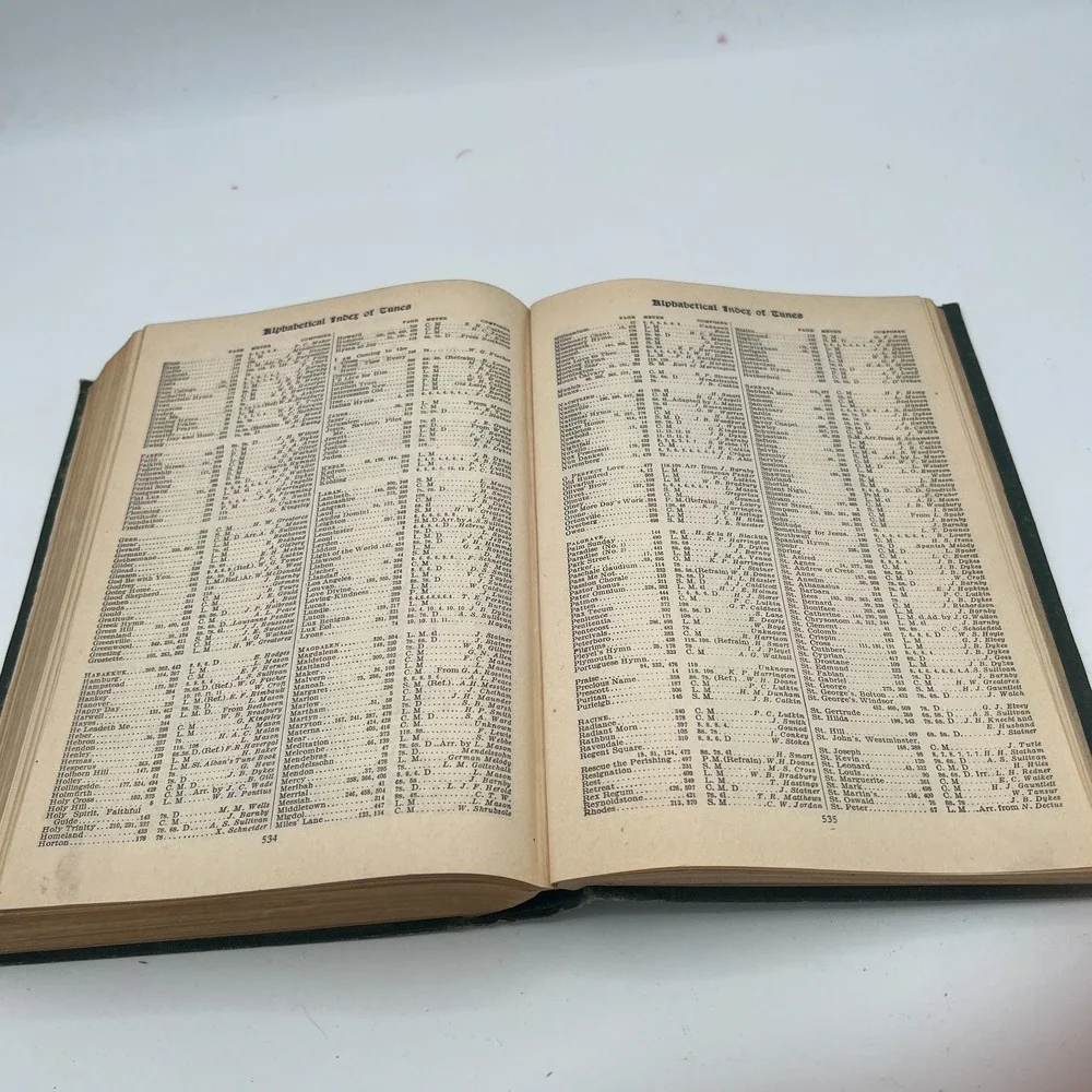 Methodist Hymnal Joint Church Edition‎ Organist Inscribed Antique 1905 Intact